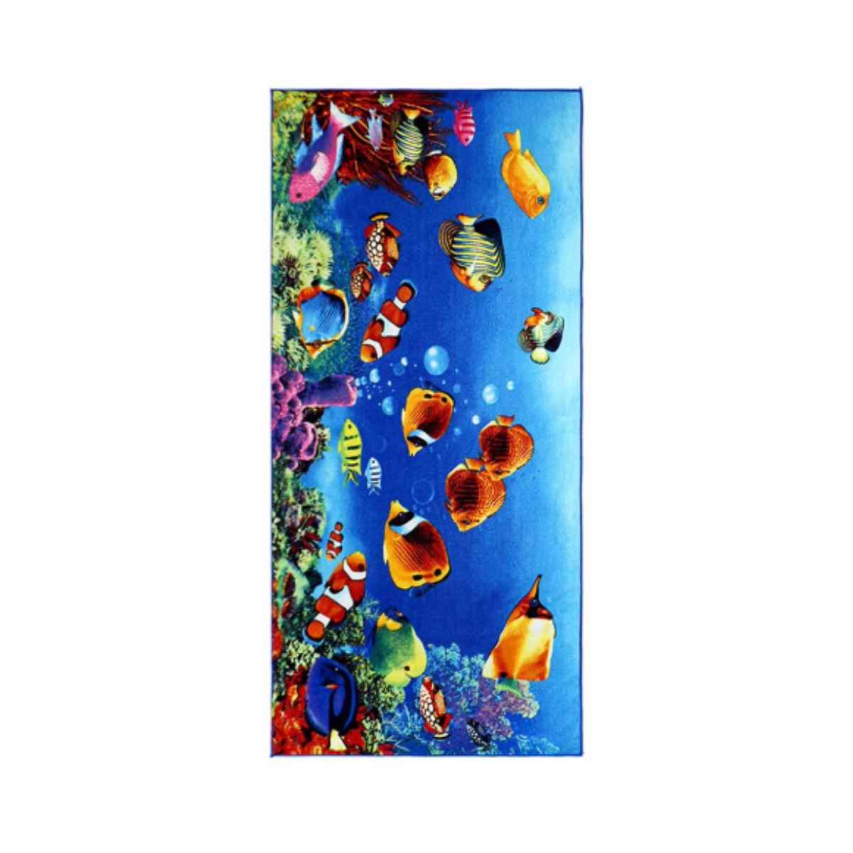 Toalla de Playa con diseño de peces 140x70cm