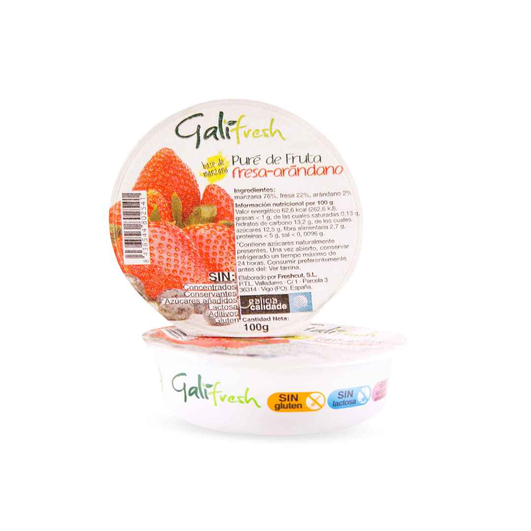 Puré de fruta Fresa y Arándanos GaliFresh 100g