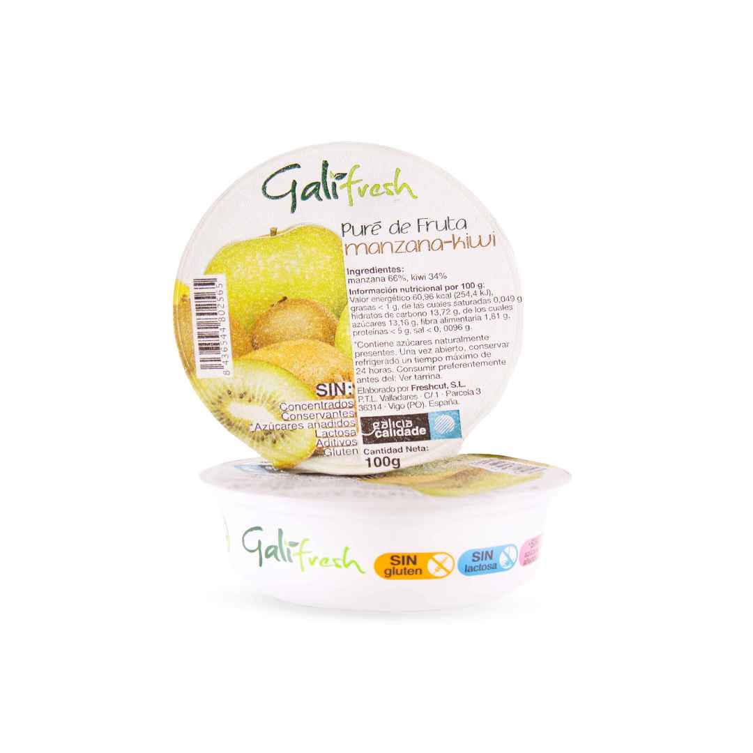 Puré de fruta Manzana y Kiwi GaliFresh 100g