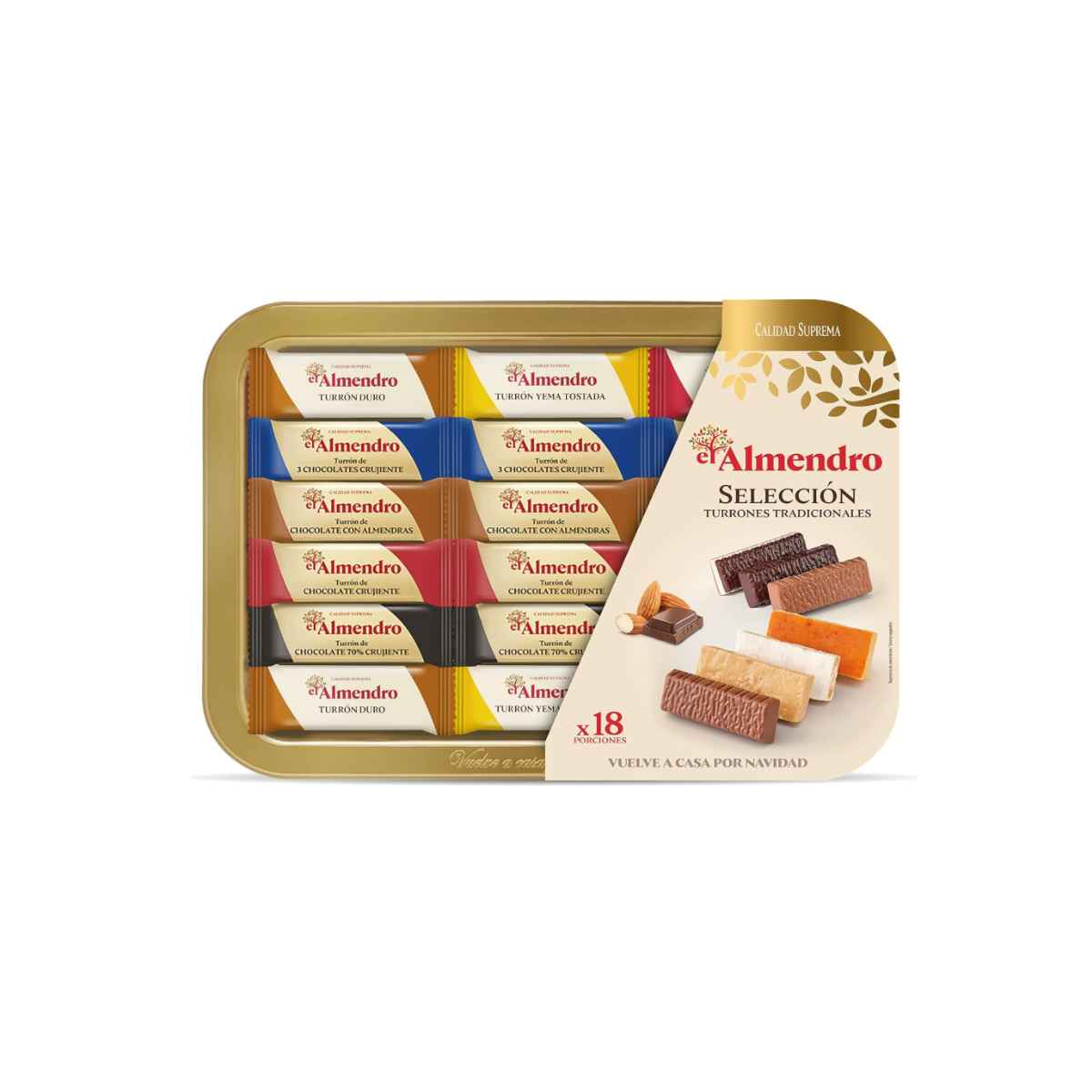 Bandeja Selección de Turrones Tradicionales El Almendro 400g