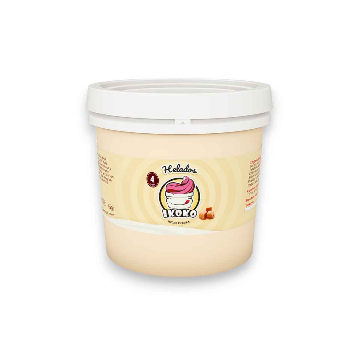 Helado Ikoko sabor Caramelo 4Lt