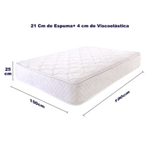 Colchón Viscoelástico 190x150x25cm