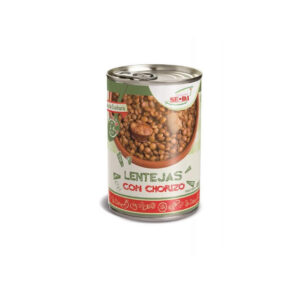 Lentejas con Chorizo SE-DA 415g en lata - Producto gourmet