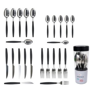Set Cubiertos Híbrido Acabado Mate 25uds - Útiles del Hogar
