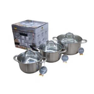 Set De Cazuelas Inoxidables 6 piezas - Utensilios de cocina
